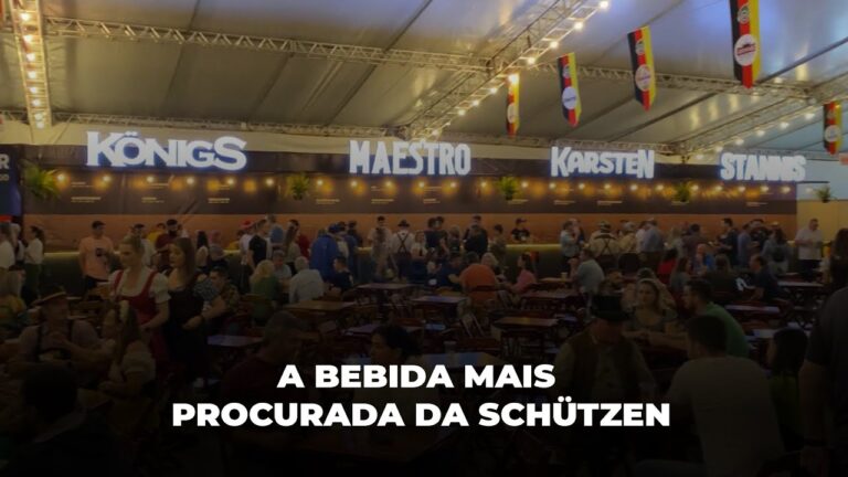 A bebida mais procurada da Schützenfest “O Chopp”