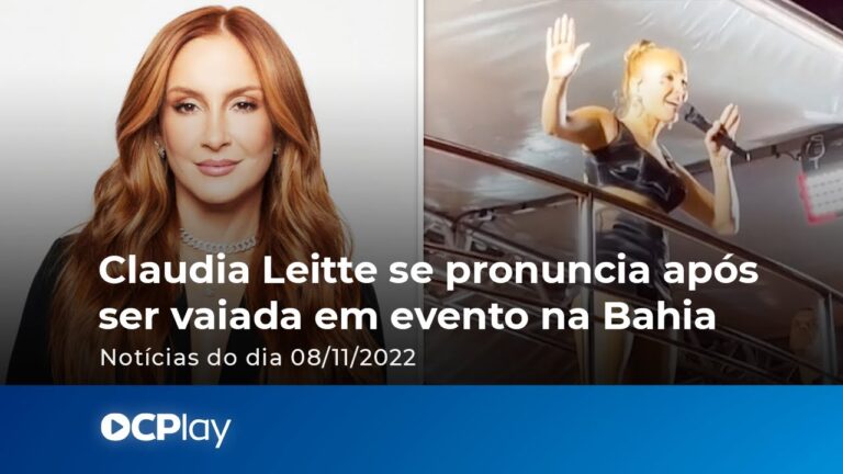 Claudia Leitte se pronuncia após ser vaiada em evento na Bahia