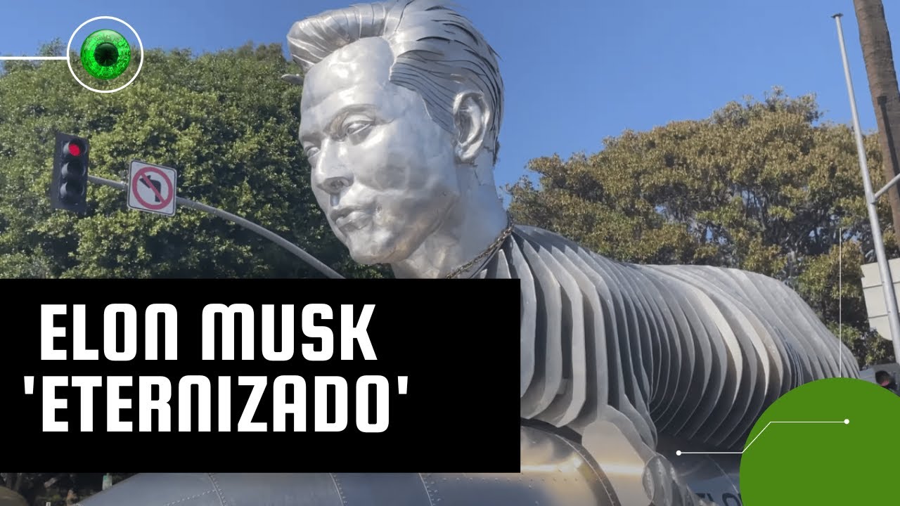 Elon Musk com corpo de cabra? Bilionário ganha estátua paga por fãs