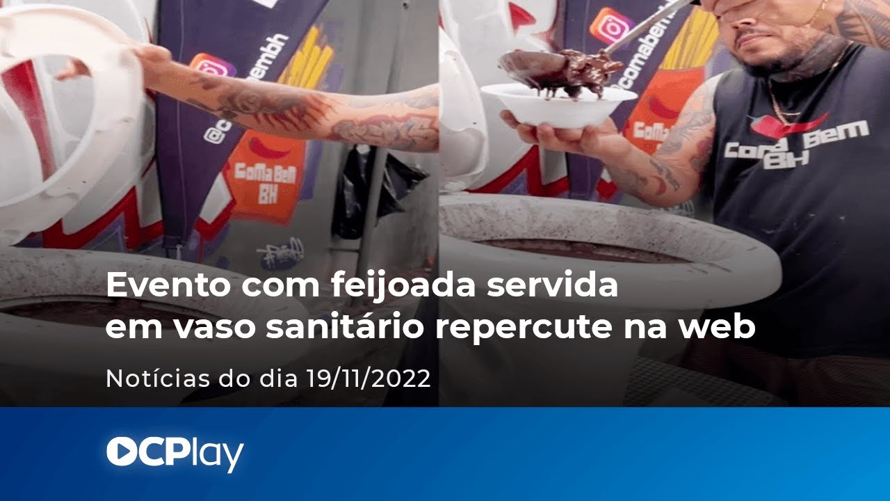Evento com feijoada servida em vaso sanitário repercute na web
