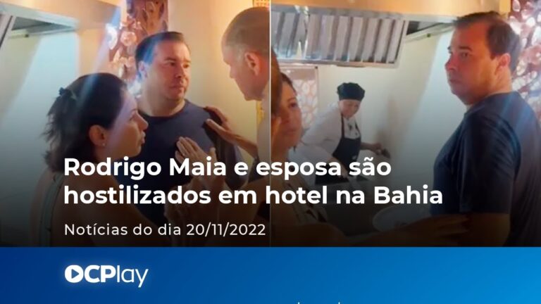 Rodrigo Maia e esposa são hostilizados em hotel na Bahia
