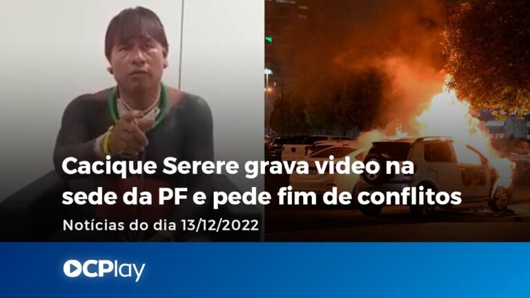 Cacique Serere grava video na sede da Polícia Federal e pede fim de conflitos