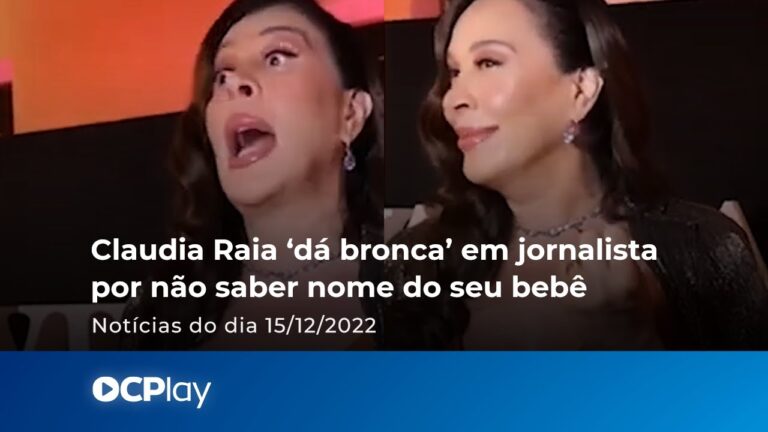 Claudia Raia ‘dá bronca’ em jornalista por não saber nome do seu bebê