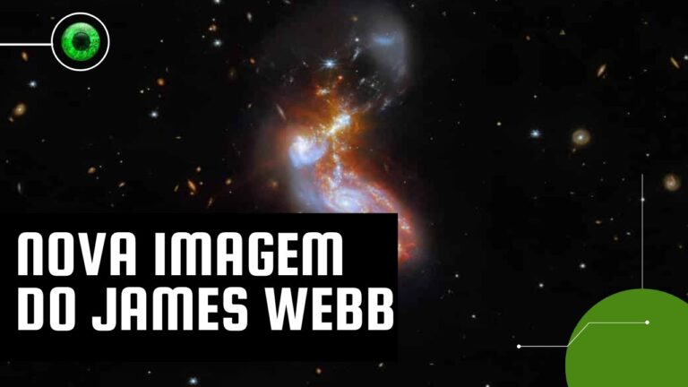 Galáxias se fundindo: mais um flagra incrível do James Webb