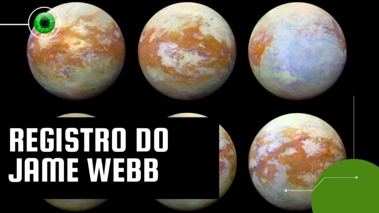 James Webb faz registro impressionante da lua Titã, de Saturno