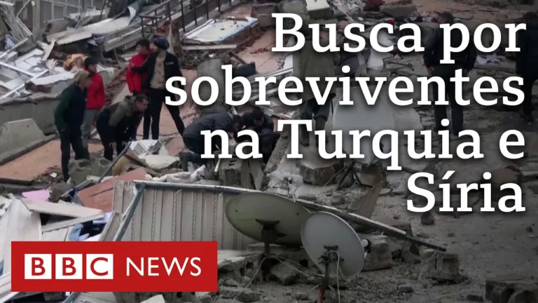 Equipes buscam sobreviventes nos escombros de terremoto na Turquia e na Síria