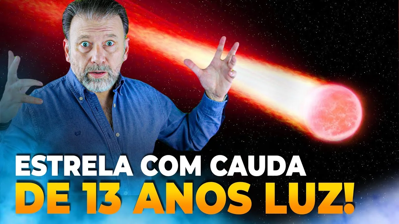 NASA descobre ESTRELA Misteriosa com CAUDA que se estende por 13 ANOS LUZ