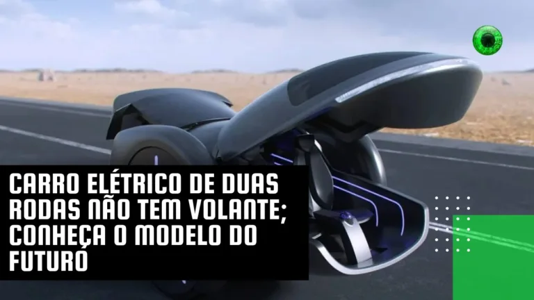 Carro elétrico de duas rodas não tem volante; conheça o modelo do futuro
