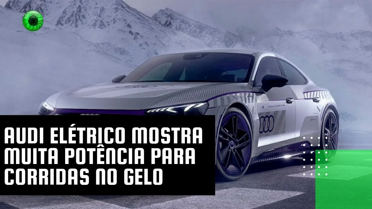 Audi elétrico mostra muita potência para corridas no gelo