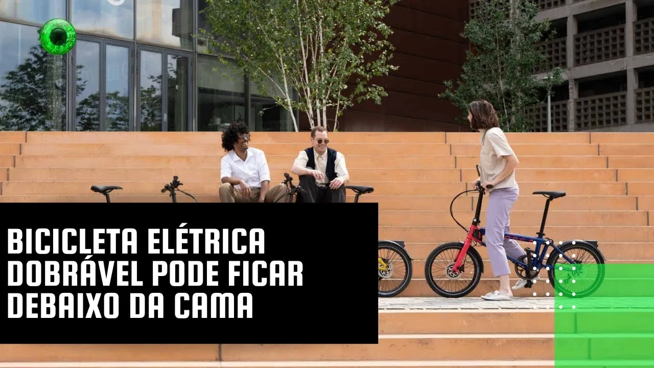 Bicicleta elétrica dobrável pode ficar debaixo da cama