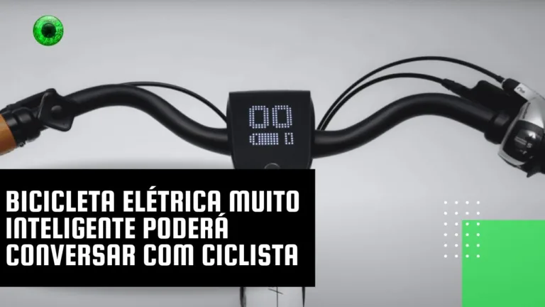 Bicicleta elétrica muito inteligente poderá conversar com ciclista