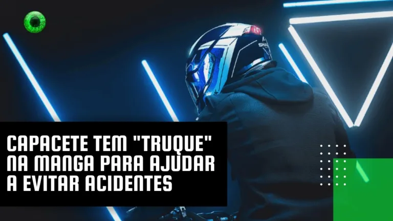 Capacete tem truque na manga para ajudar a evitar acidentes