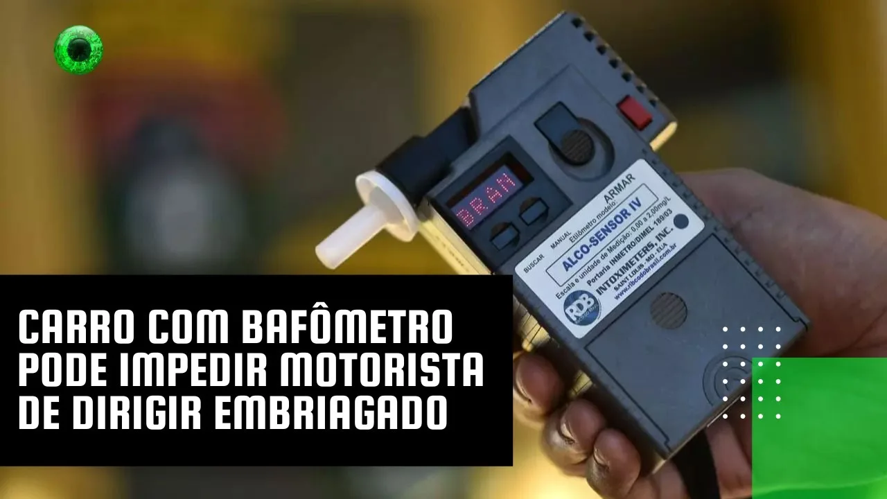 Carro com bafômetro pode impedir motorista de dirigir embriagado