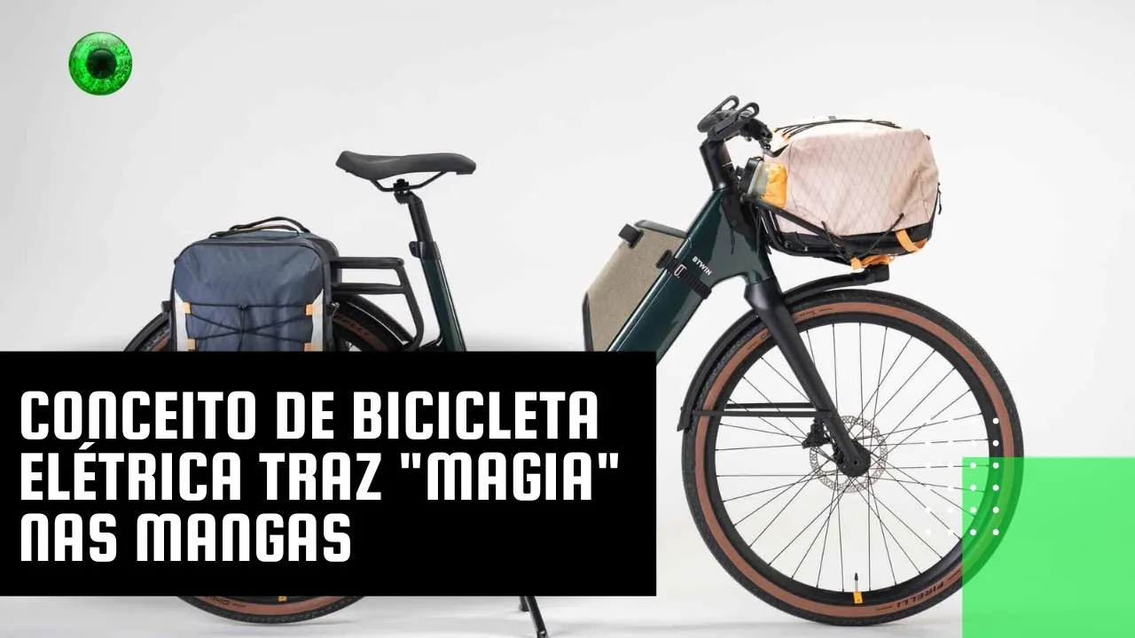 Conceito de bicicleta elétrica traz "magia" nas mangas