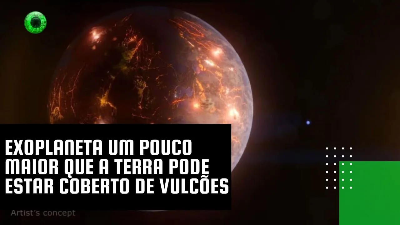 Exoplaneta um pouco maior que a Terra pode estar coberto de vulcões