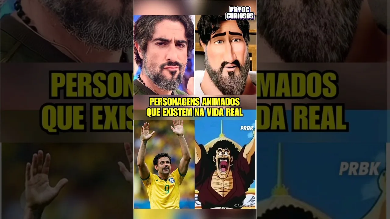 PERSONAGENS ANIMADOS QUE EXISTEM NA VIDA REAL  #short #shorts #comedy #viral #tiktok #video