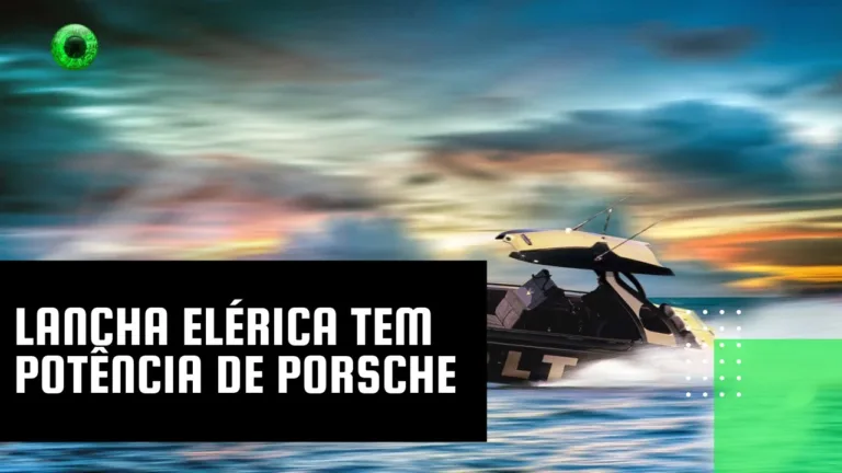 Lancha elérica tem potência de Porsche