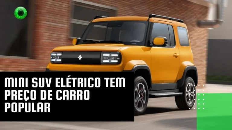 Mini SUV elétrico tem preço de carro popular