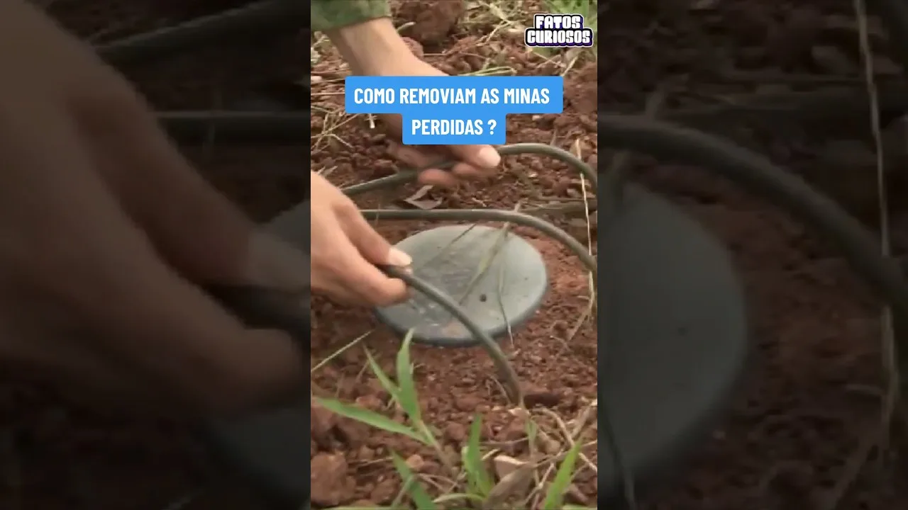 É ASSIM QUE REMOVEM AS MINAS PERDIDAS NO SOLO  #short #shorts #comedy #viral #tiktok #video