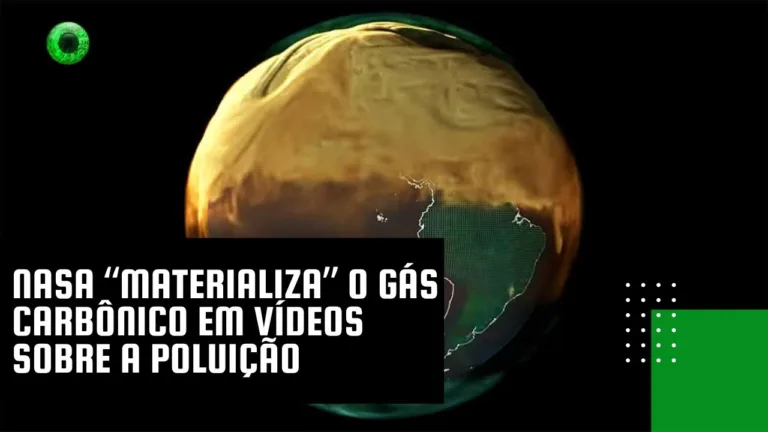 NASA “materializa” o gás carbônico em vídeos sobre a poluição