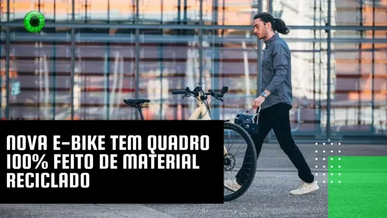 Nova e-bike tem quadro 100% feito de material reciclado