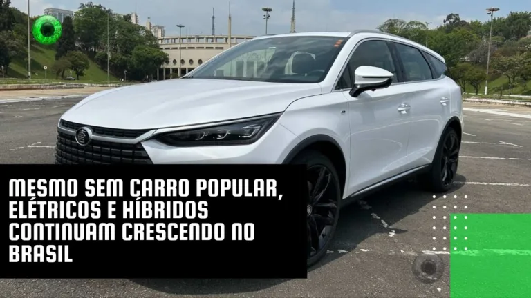 Mesmo sem carro popular, elétricos e híbridos continuam crescendo no Brasil