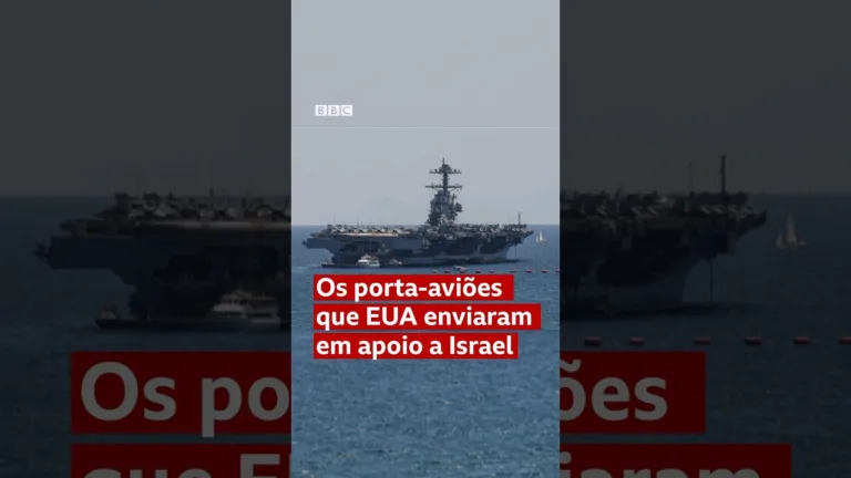 Os porta-aviões que os EUA enviaram em apoio a Israel #shorts