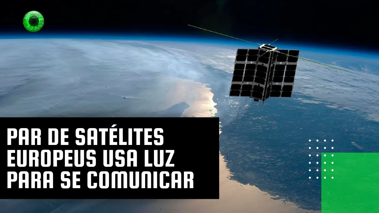 Par de satélites europeus usa luz para se comunicar