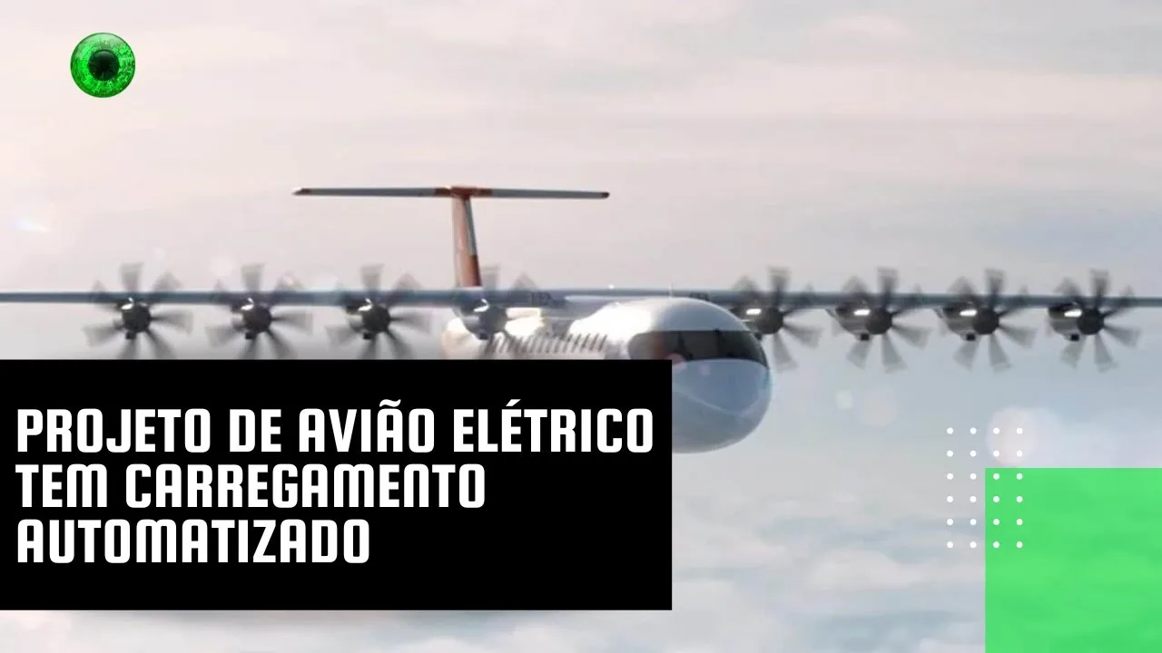 Projeto de avião elétrico tem carregamento automatizado