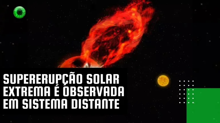 Supererupção solar extrema é observada em sistema distante