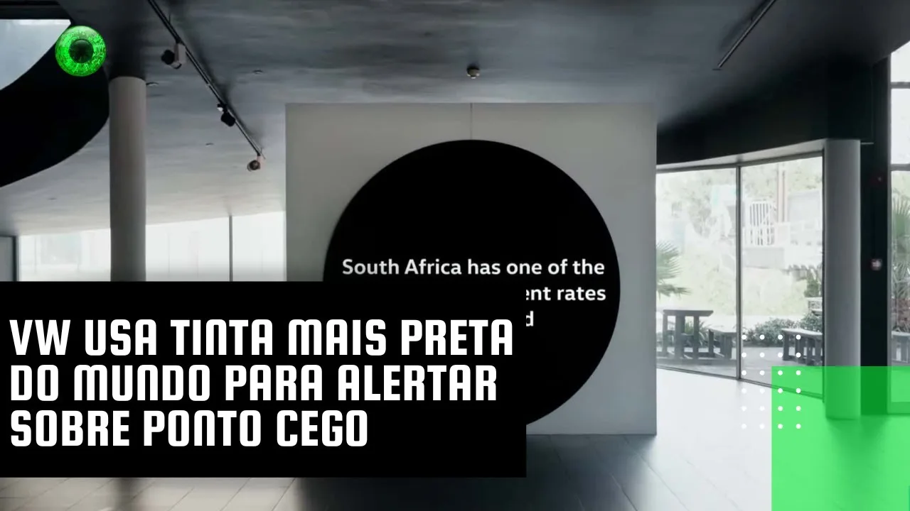 VW usa tinta mais preta do mundo para alertar sobre ponto cego