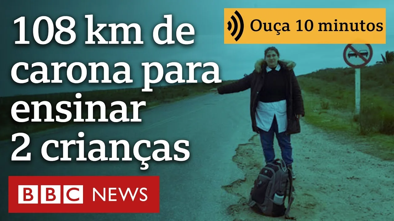 A professora que viaja 108 km de carona todos os dias para dar aulas a 2 crianças