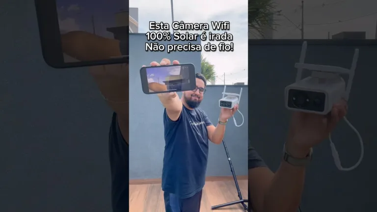 Câmera solar wifi sem fio é irada