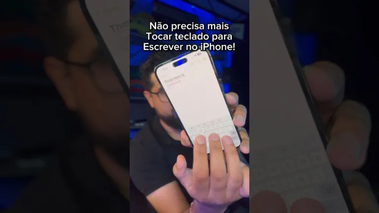 Como digitar no iPhone sem tocar no teclado