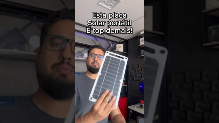 Esta placa solar é top demais!