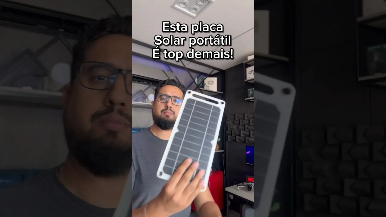 Esta placa solar é top demais!