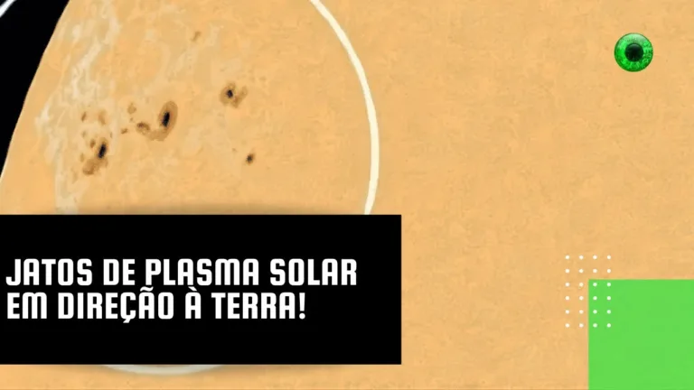 Jatos de plasma solar em direção à Terra!