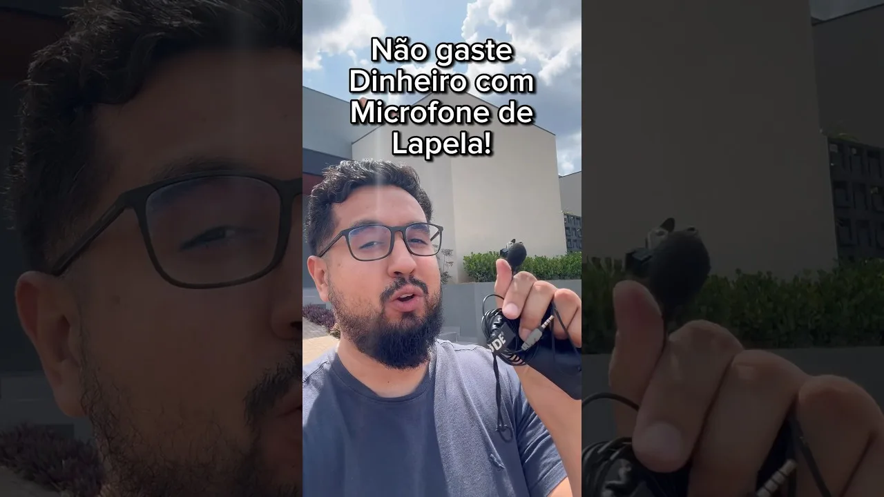 Não gaste dinheiro com microfone de Lapela