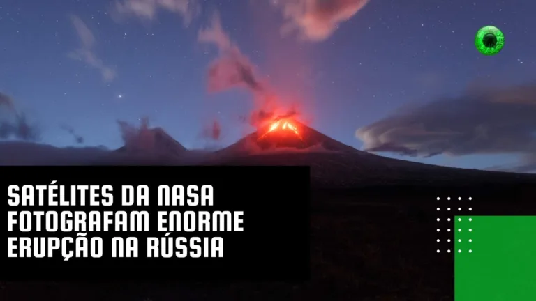 Satélites da NASA fotografam enorme erupção na Rússia