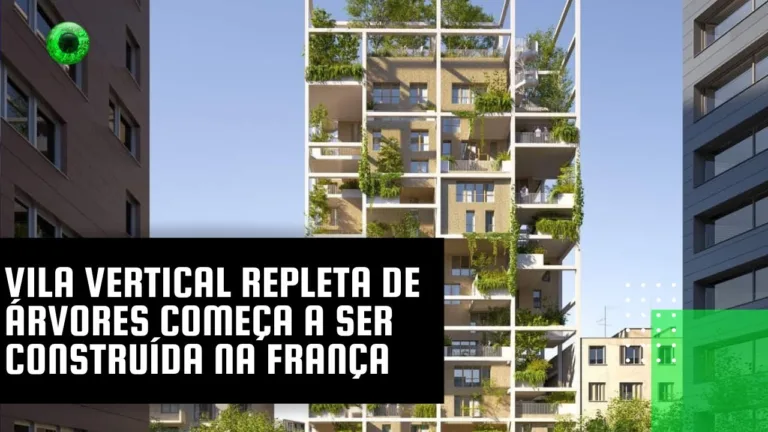 Vila vertical repleta de árvores começa a ser construída na França