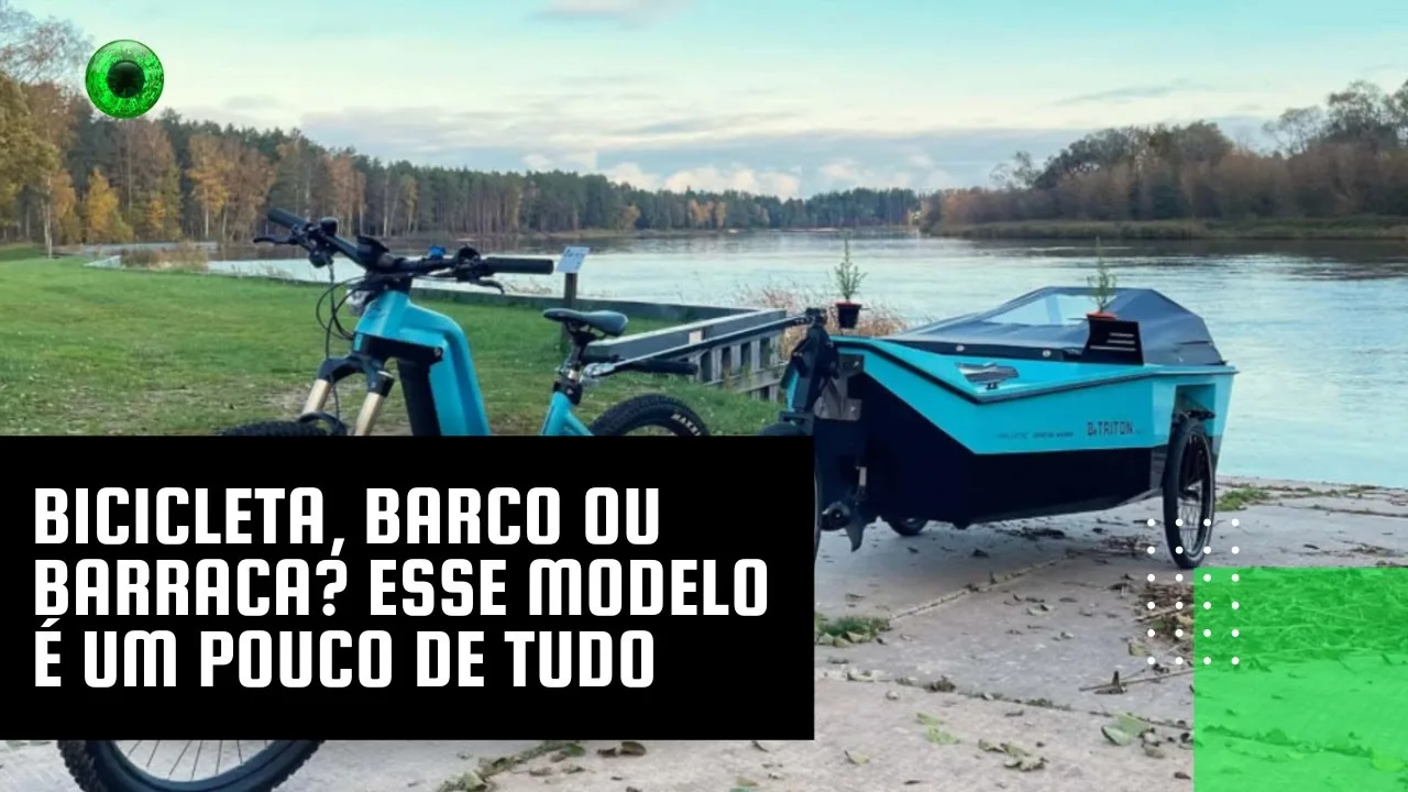 Bicicleta, barco ou barraca? Esse modelo é um pouco de tudo