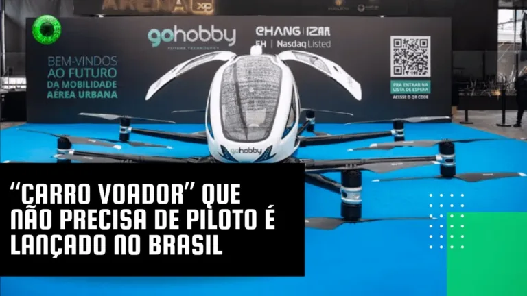 “Carro voador” que não precisa de piloto é lançado no Brasil
