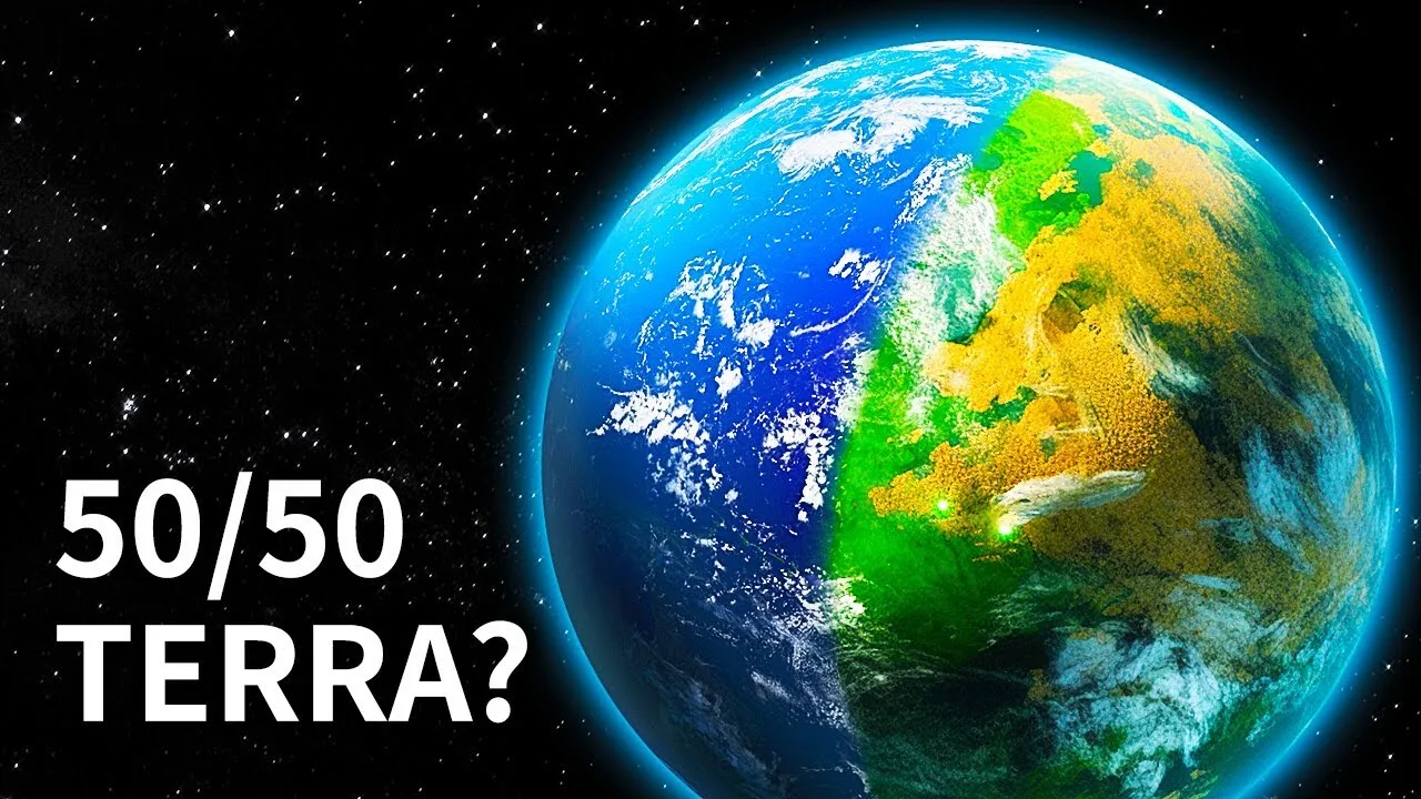 E se a Terra fosse Metade Terra e Metade Água?