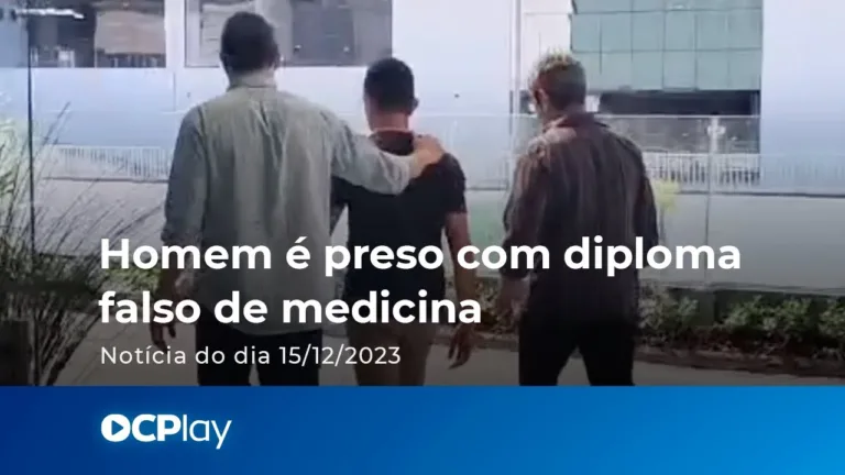 Homem é preso com diploma falso de medicina