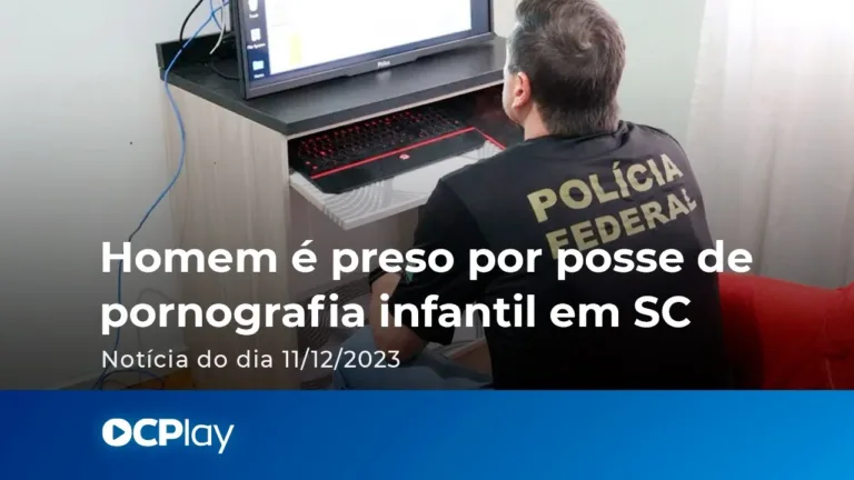 Homem é preso por posse de pornografia infantil em SC