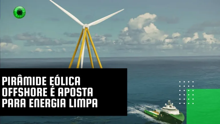 Pirâmide eólica offshore é aposta para energia limpa