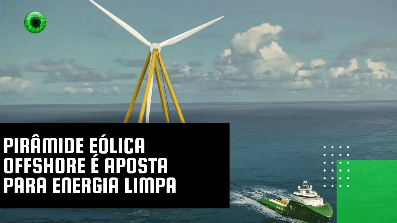 Pirâmide eólica offshore é aposta para energia limpa