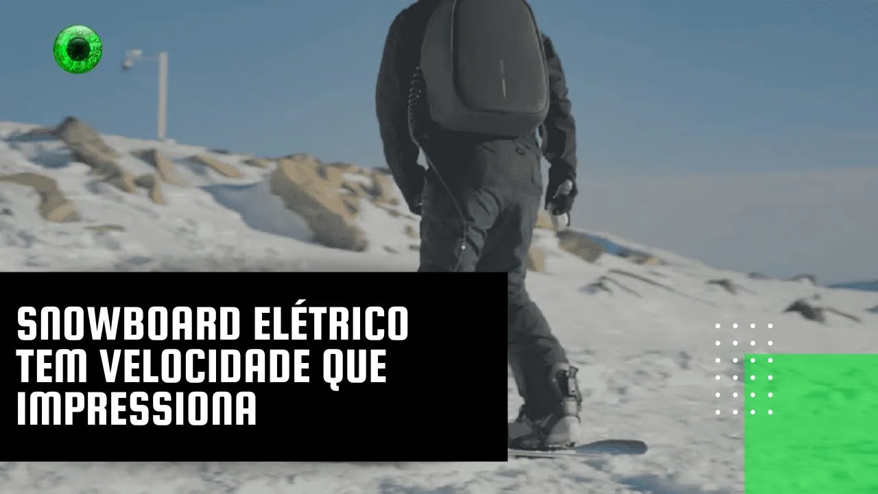 Snowboard elétrico tem velocidade que impressiona