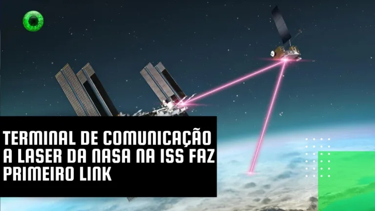 Terminal de comunicação a laser da NASA na ISS faz primeiro link