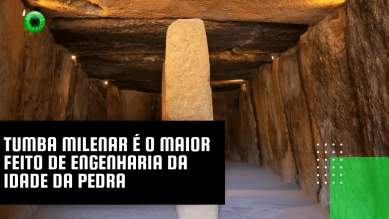 Tumba milenar é o maior feito de engenharia da Idade da Pedra